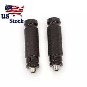 CNC Black Motorcycle Foot Pegs Rear set Footrest Racing Pedals Steps US - Picture 1 of 7