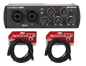 PRESONUS AUDIOBOX 96 2x2 Bus-powered Audio 2.0 Recording Interface+Cables - Picture 1 of 12