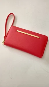 Steve Madden Wristlet, Geldbörse Zip Around Neu ohne Etikett Rot - Bild 1 von 9