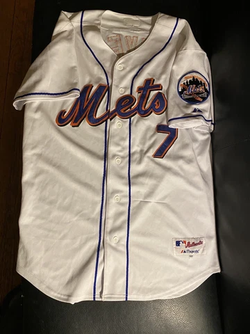 New York Mets #7 Jose Reyes Throwback Jersey Size 50 Cover