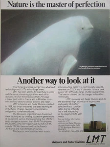 9/1977 PUB LMT AVIONICS RADAR MICROTACAN BELUGA DETECTION SYSTEM ORIGINAL AD - Imagen 1 de 1