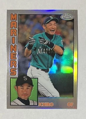 ICHIRO SUZUKI  2019 Topps Chrome REFRACTOR 1984 Style Card #84TC-14 - Image 1 of 2