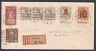 Poland 1919 registered R-cover Gnesen to Posen / MI 135-136 signed Rachmanow