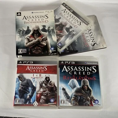 Lot3 PS3 Assassin's Creed: Brotherhood limited & 1+2 & Revelations - Japan Game. - Image 1 of 4