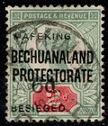 1900 Bechuanaland Mafeking 6d on 2d Green & Red Very Fine Used
