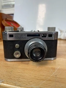 Perfex Fifty-Five 35mm Film Camera w/ Scienar 50mm Lens & Case – Vintage USA - Picture 1 of 11