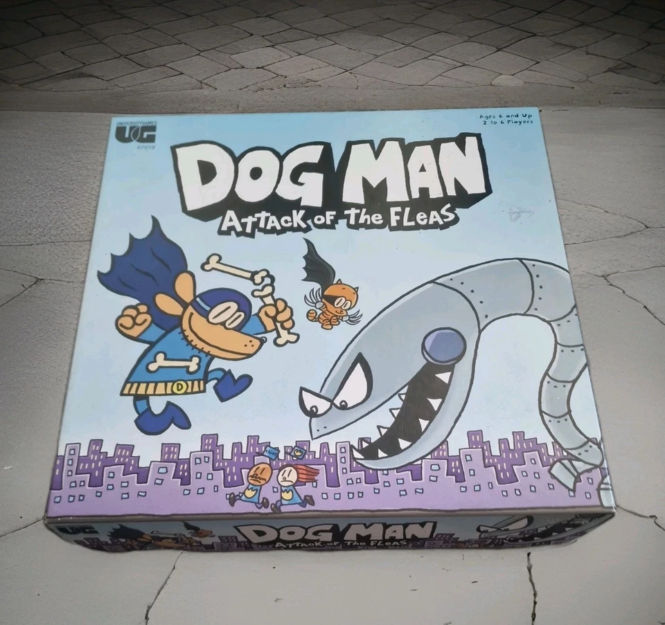 Dog Man Attack of the Fleas Board Game Fun Kids Game - Image 1 of 1