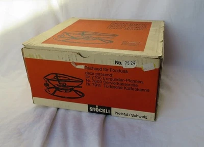 Spring Gourmet Rechaud 7524 für Flüssigspiritus vintage Fondue Kupfer OVP - Bild 1 von 4