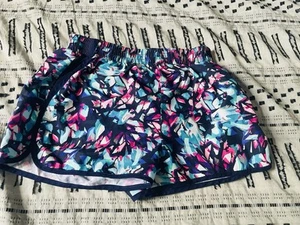 Girls Youth CHAMPION Running Shorts Size XL 14-16 Blue Pink Purple  - Picture 1 of 1