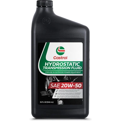 Castrol SAE 20W50 Hydrostatic Transmission Fluid For OPE – API GL-4 – 1 Quart - Image 1 of 2