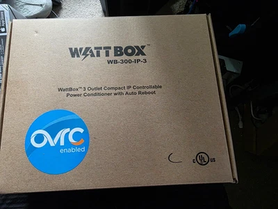 Wattbox WB-300-IP-3 3-Outlet IP Controllable Power Conditioner, New, - Image 1 of 2