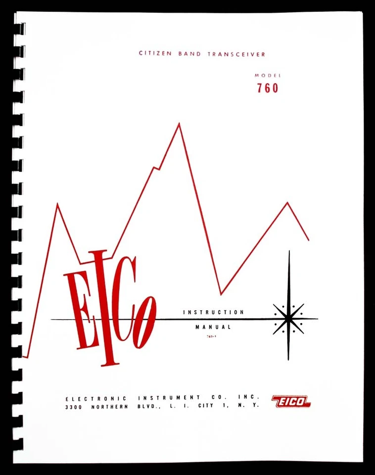 EICO Model 760 Citizen Band Transceiver Instruction Manual  - Image 1 of 1
