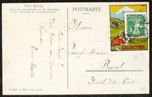 S2052) Suiza Kochermarke Galactina 1909 En Tarjeta Postal