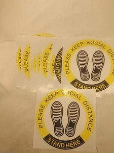 Runde soziale Distanzpolster für Geschäfte/Geschenkeladen oder Heimsafe11" Runde 10er-Pack - Bild 1 von 7