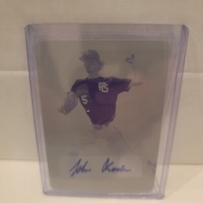 John Kodros Autograph Perfect game Magenta Printing Plate 1/1 Leaf
