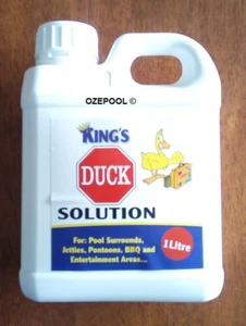 DUCK OFF- NEW KING'S Liquid Solution 1 Ltr Pool & BBQS Paths buy 4 get 10% off - Picture 1 of 4