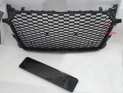 For AUDI TT TTRS Style 2015 2016  2017 Honeycomb Grill Black Grille - Image 1 of 3