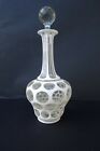 RARE BACCARAT CARAFE CRISTAL OVERLAY  BLANC