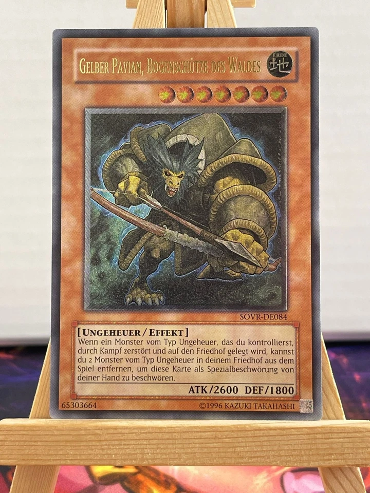 Gelber Pavian, Bogenschütze Des Waldes SOVR-DE084 Ultimative Rare Deutsch NM - Bild 1 von 1