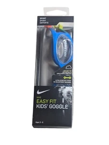 Nike Blue Sport Easy Fit Kids Swimming Goggles For Ages 3-6 - New Free Shipping - Picture 1 of 3
