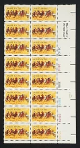 USA America stamps Plate Block of 16 MNH Horse Racing Kentucky Derby 10c 1974 - Picture 1 of 2
