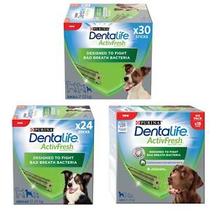 Dentalife ActivFresh Dog Treat Dental Chew Stick Honey Spirulina Pet Month Clean