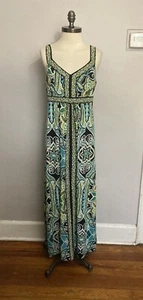 Apt 9 Black Maxi Dress medium Paisley - Picture 1 of 3