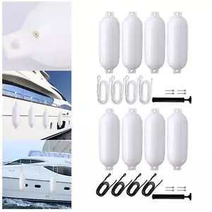 4 Pieces Boat Bumpers Fenders Inflatable Marine Boat Bumper for Pontoon - Picture 1 of 26