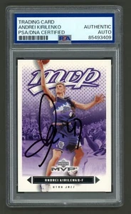 Andrei Kirilenko Signed 2003-04 Upper Deck MVP Card #186 (PSA) Utah Jazz Auto - Picture 1 of 2