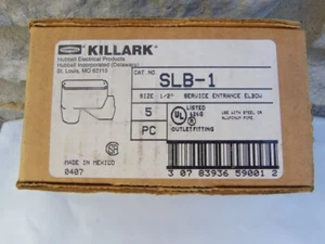 1/2" Service Entrance Elbow Aluminum Body Hubbell SLB-1 New Lot - Picture 1 of 3
