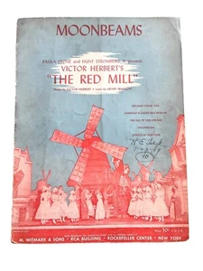 Moonbeams Victor Herbert Red Mill Sheet Music 1940s Operetta Witmark & Sons VTG - Picture 1 of 5