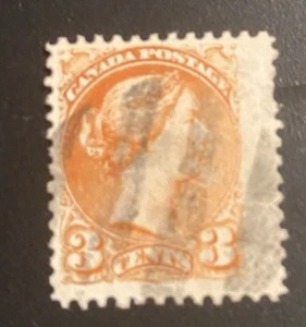 Canada Sc# 37e Used JUMBO - 11 1/2x12 Perf - Cat $10+ - Picture 1 of 3