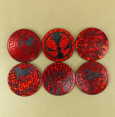 Lot of 6 SPAWN Kini Slammers Authentic The World POG Federation Todd McFarlane - Image 1 of 2