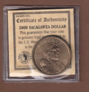 Morgan Mint - The First Sacagawea Dollar - 2000 ๐ฅ๐๐ฅ - Picture 1 of 2