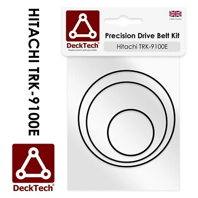 Correas de repuesto DeckTech™ para grabadora de casete Hitachi TRK-9100E TRK9100E - Imagen 1 de 3
