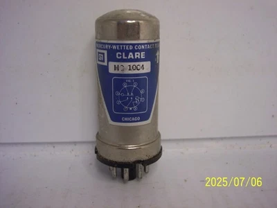 C.P. Clare & CO HG 1004 Mercury Wetted Contact Relay, 8-Pin - Image 1 of 4