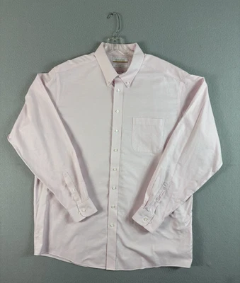 Camisa Roundtree Yorke Etiqueta Dorada Para Hombre 18.5/38 ALTO Rosa Blanco Cuadros Foto 1 de 4
