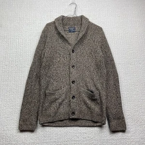 Abercrombie & Fitch Cardigan Mens S Gray Shawl Collar Wool Blend Knit Sweater - Imagen 1 de 14