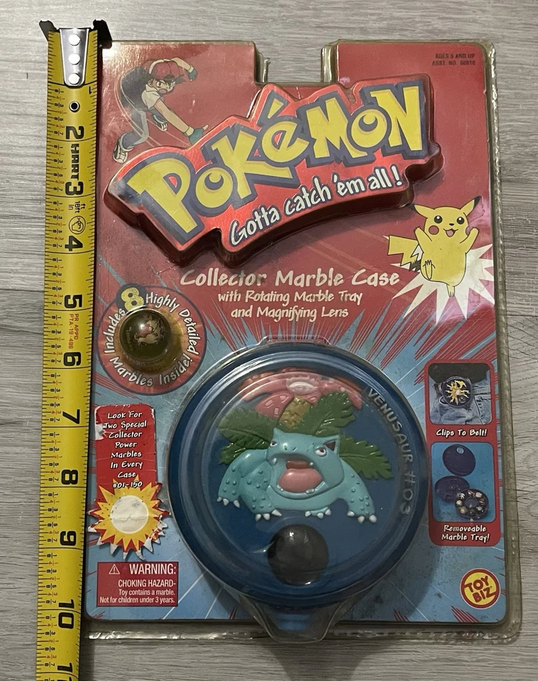 Pokemon Vintage Collector Marble Case Venusaur 2000 RARE MINT