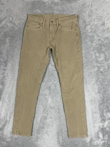 Levis 512 Slim Taper Jeans Mens 31x32* Khaki Stretch Denim Casual Pants Tan - Picture 1 of 14