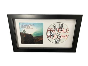 HAWTHORNE HEIGHTS SIGNED AUTOGRAPH x4 FRAGILE FUTURE FRAMED & MATTED CD JT +3 - Picture 1 of 4