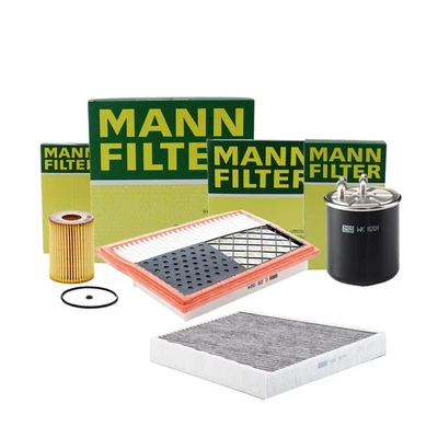 Kit de filtro de aceite de motor de combustible de cabina de aire Mann-Filter para Mercedes-Benz E320 Foto 1 de 2