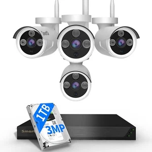 10CH Wireless Security Cameras System with 1TB HDD 3MP Outdoor NVR system kit - Picture 1 of 11