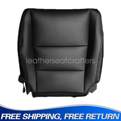 Para 2008 2009 2010 a 2012 Honda Accord Funda de asiento inferior del conductor Cuero Negro Foto 1 de 4