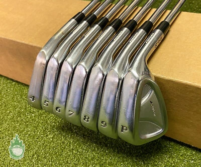 Used Right Handed Yonex Nano V Forged Irons 4-PW Regular Flex Steel Golf Set - Image 1 of 4