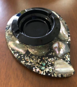 Ashtray Abelone Vintage MCM Shellart Grand Coulee Dam Abalone Shell - Picture 1 of 6