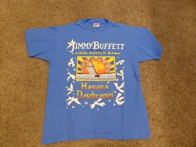 Camiseta azul vintage de los años 90 Jimmy Buffet Havana Day Dreamin’ 97’ gira de conciertos LG Foto 1 de 3