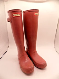 Hunter Dusty Pink Original Matte Tall Rain Boot Womens Size 5 - Picture 1 of 11