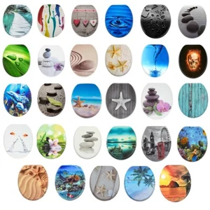 Klodeckel Toilettendeckel WC Sitz Klobrille WC Deckel WC Brille Absenkautomatik - Bild 1 von 23