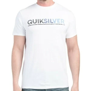 CAMISETA BLANCA CUELLO REDONDO OPUESTOS PARA HOMBRE NUEVA CON ETIQUETAS QUIKSILVER PRECIO DE VENTA SUGERIDO POR EL FABRICANTE $35.99 TALLA S M - Imagen 1 de 2